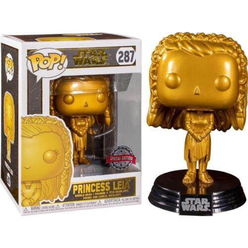 Funko Pop! 287 Star Wars Princess Leia Gold Vinyl Figure