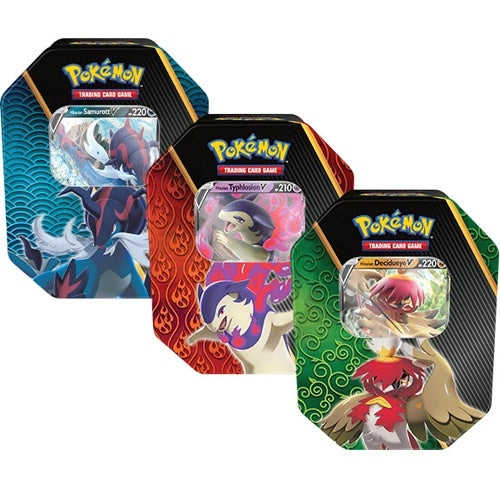 Pokemon Divergent Power Decidueye Typhlosion Samurott V Tin Set