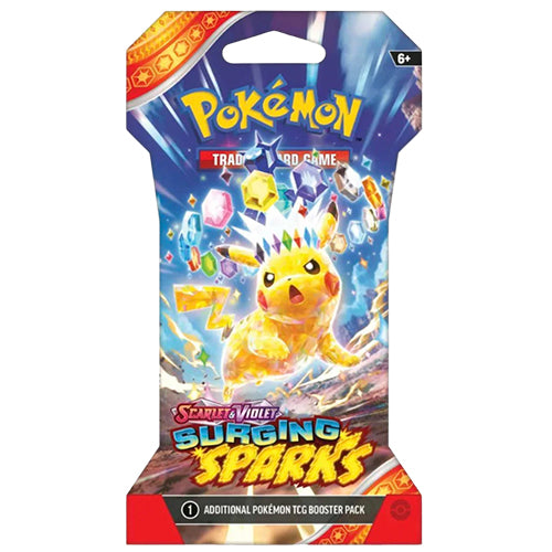 Pokemon Scarlet & Violet Surging Sparks Pikachu Sleeved Single Blister Pack