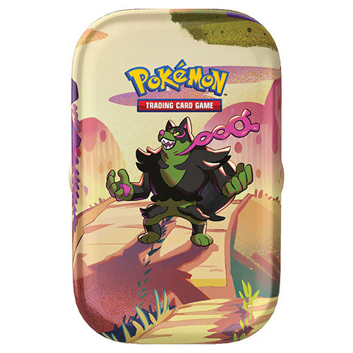 Pokémon Scarlet Violet Shrouded Fable Okidogi Variant Mini Tin