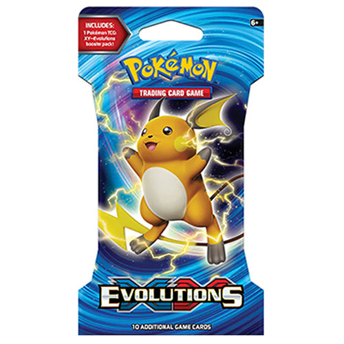 Pokémon Sun Moon Evolutions Sleeved Booster Raichu Variant Blister Pack