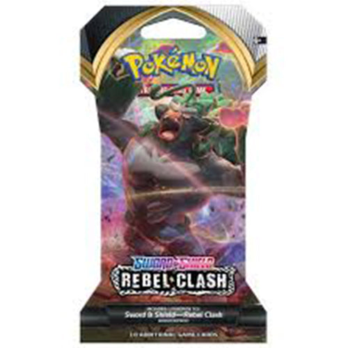 Pokemon Sword Shield Rebel Clash Rillaboom Variant Sleeved Booster Blister Pack