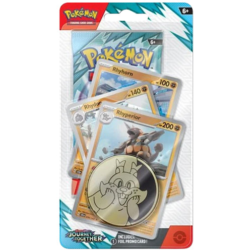 Pokemon Scarlet & Violet Journey Together Booster Pack Rhyperior Promo Card Coin Blister