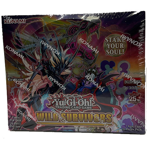 YuGiOh Wild Survivors English 1st Edition 24 Pack Booster Box