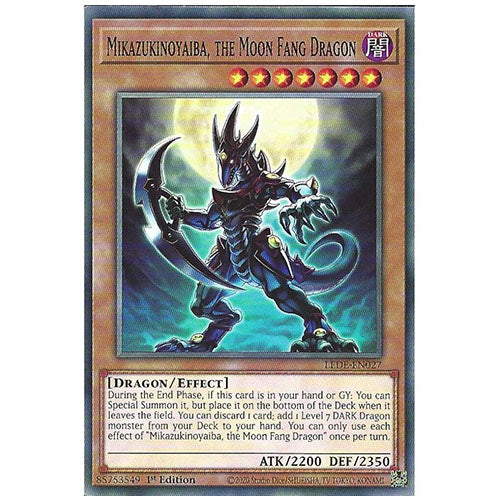LEDE-EN027 Mikazukinoyaiba The Moon Fang Dragon Common Effect Monster 1st Edition Trading Card