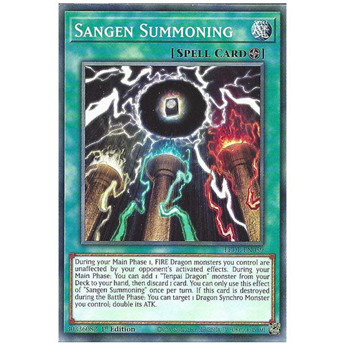 LEDE-EN059 Sangen Summoning Common Spell 1st Edition Trading Card