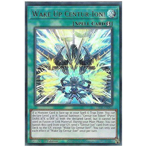 LEDE-EN064 Wake Up Centur-Ion! Ultra Rare Spell 1st Edition Trading Card