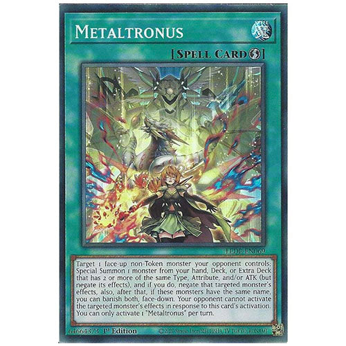 LEDE-EN069 Metaltronus Super Rare Spell 1st Edition Trading Card