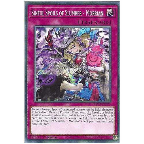 LEDE-EN075 Sinful Spoils Of Slumber - Morrian Common Trap 1st Edition Trading Card