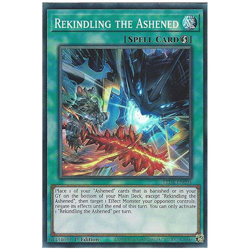 LEDE-EN094 Rekindling The Ashened Super Rare Spell 1st Edition Trading Card
