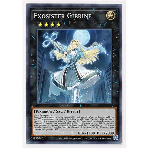 MP23-EN258 Exosister Gibrine 1st Edition Rare YuGiOh XYZ Card