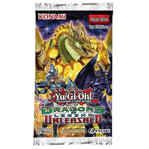 YuGiOh Dragons Of Legend Unleashed DRL3 English 1st Edition Booster Pack