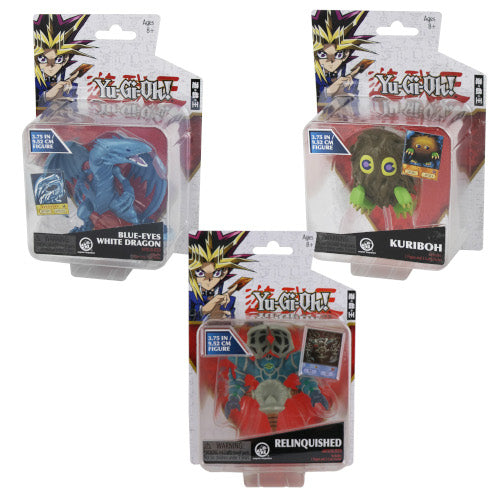 YuGiOh Blue Eyes White Dragon Kuriboh Relinquished 3.75 Inch Figure Battle Pack Set Of 3 Figures
