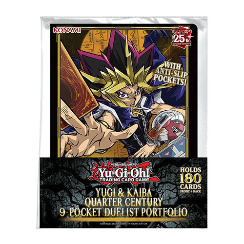 YuGiOh Yugi & Kaiba Quarter Century 9-Pocket Duelist Portfolio