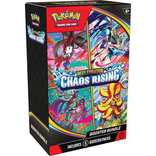 Pokemon Mega Evolution Chaos Rising 6 Pack Booster Bundle Box