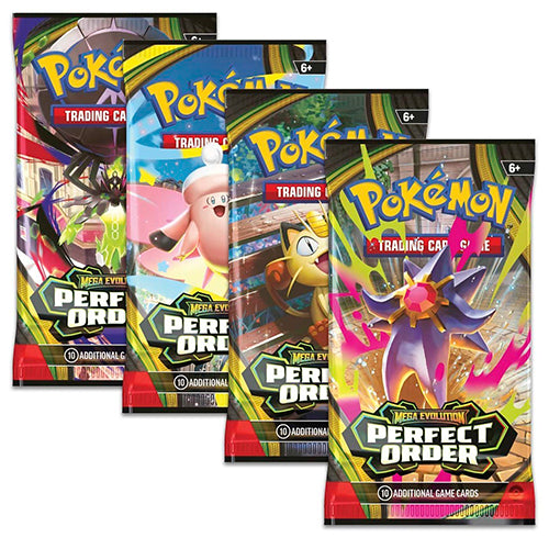 Pokemon Mega Evolution Perfect Order 10 Card Booster Pack Random Art Pick