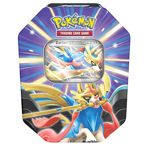 Pokemon Slashing Legends Zacian EX Tin