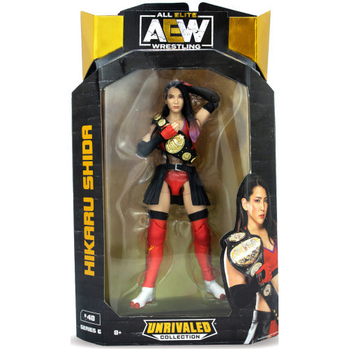 AEW Unrivaled Collection Series 6 Hikaru Shida #48 Jazwares Wrestling Action Figure