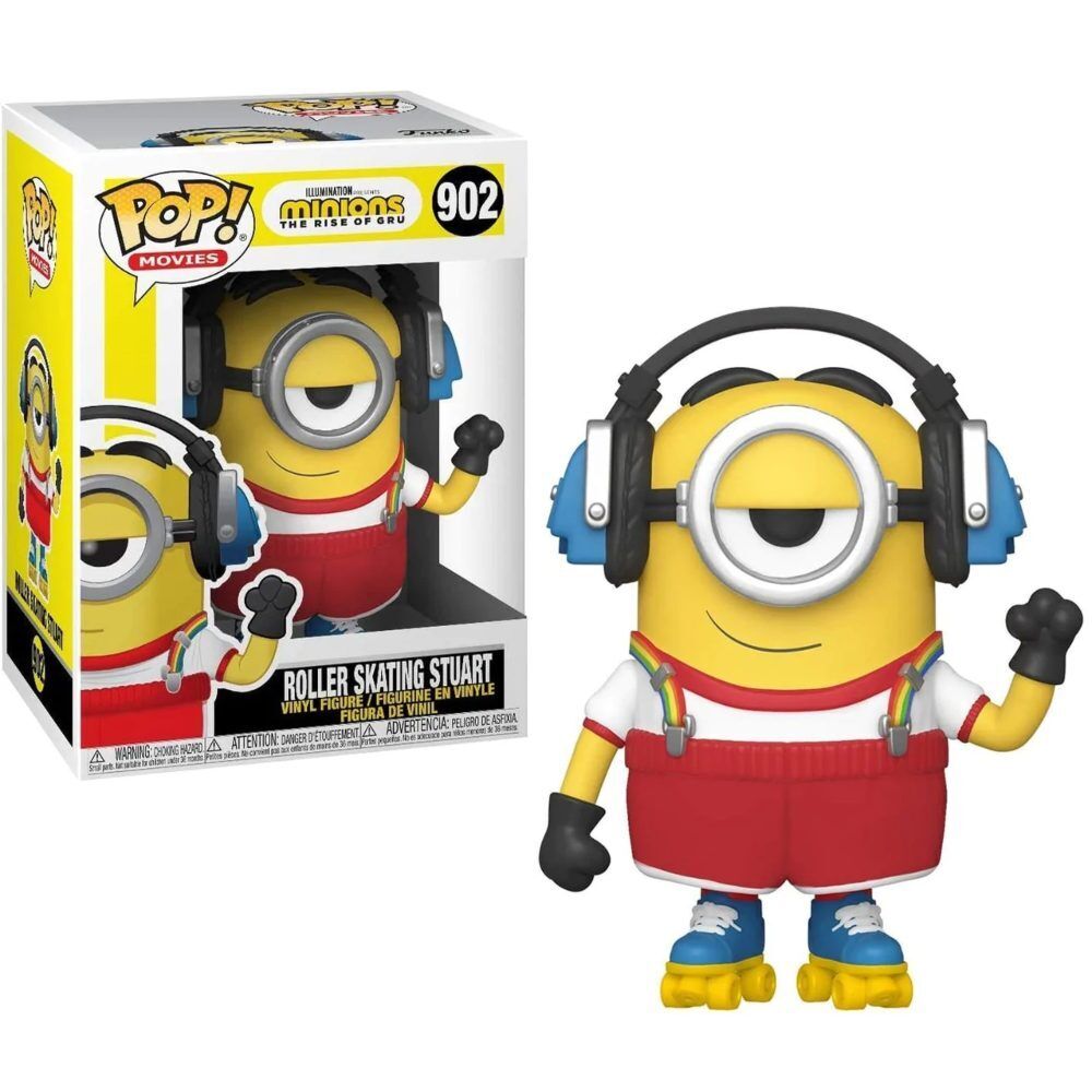 Funko Pop! Movies 902 Minions The Rise Of Gru Roller Skating Stuart Vinyl Figure