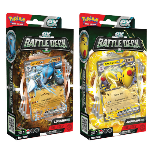 Pokemon Lucario And Ampharos EX Battle Deck