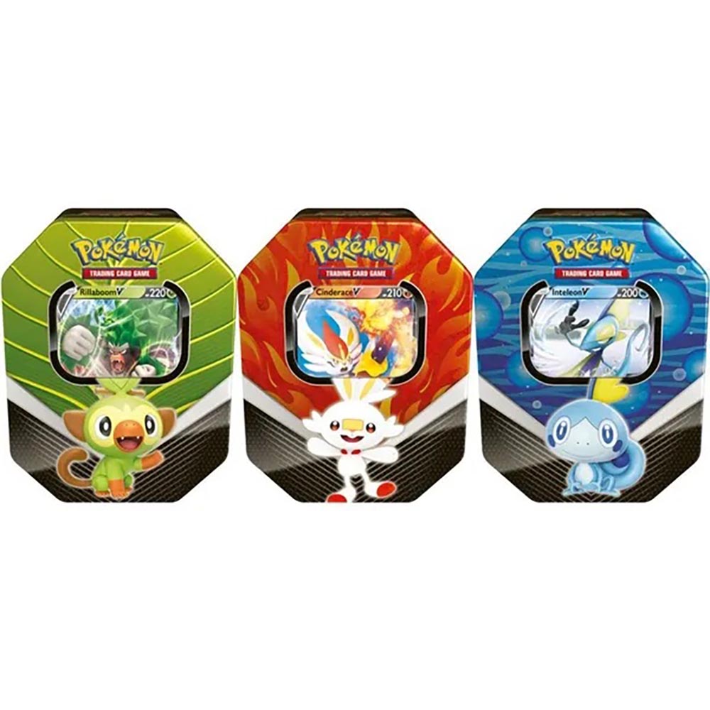 Pokemon Sword & Shield Galar Partners Set Of 3 Tins