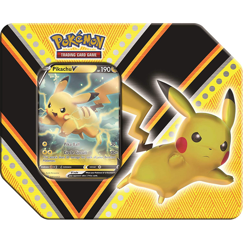 Pokémon V Powers Large Pikachu V Tin