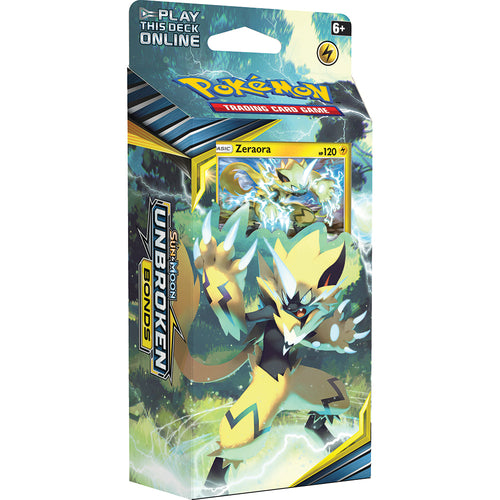 Pokemon Sun Moon Unbroken Bonds Lightning Loop Zeraora Theme Deck