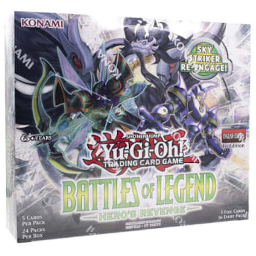 YuGiOh Battles Of Legend Hero's Revenge English 1st Edition 24 Pack Booster Box