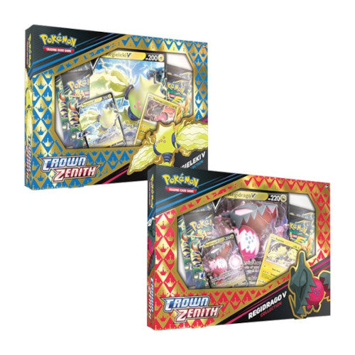 Pokemon Sword & Shield Crown Zenith Regieleki V Regidrago V Collection Set Of 2