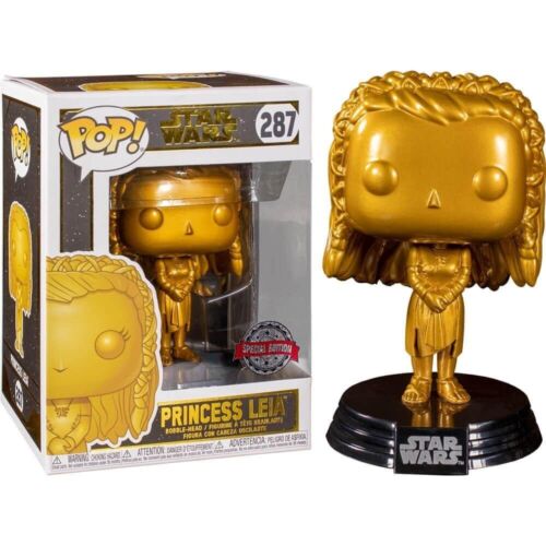 Funko Pop! 287 Star Wars Princess Leia Gold Vinyl Figure