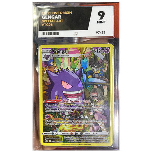 2022 Lost Origin Gengar Special Art TG06/TG30 Holo 9 Mint Ace Grading English Pokemon Graded Card