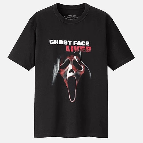 Ghost Face Live Icons Of Halloween Black T-Shirt