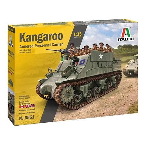 Italeri Kangaroo Armored Personnel Carrier M7 Priest HMC Chassis Version 1:35 Scale No. 6551 Model Kit