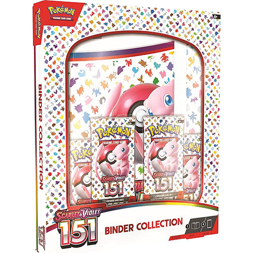 Pokemon Scarlet & Violet 151 Binder Collection 9 Pocket Pages & 4 Booster Packs Sealed