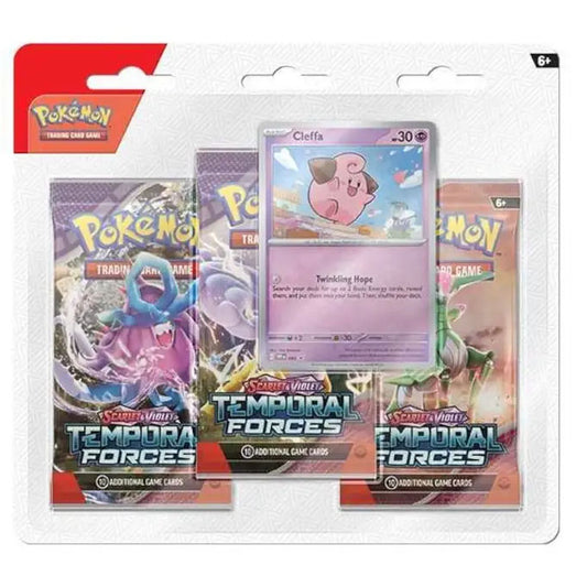 Pokemon Scarlet & Violet Temporal Forces Cleffa Promo 3 Pack Blister Sealed