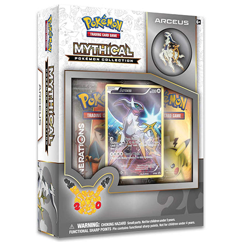 Pokémon 20th Anniversary Mythical Pin Collection Arceus Box Set