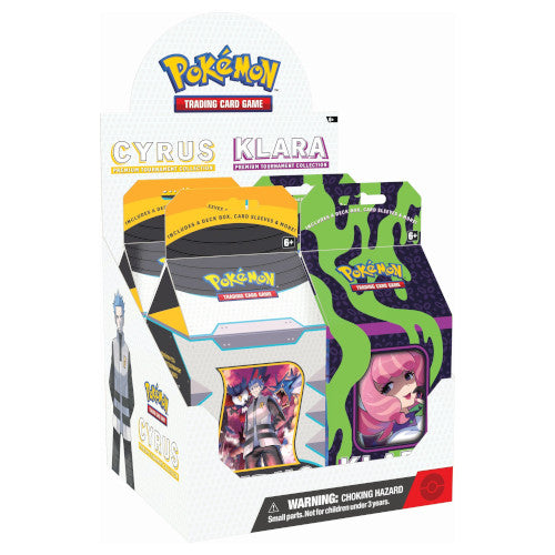 Pokemon Premium Tournament Collection Cyrus & Klara Set Of 4 Display Box