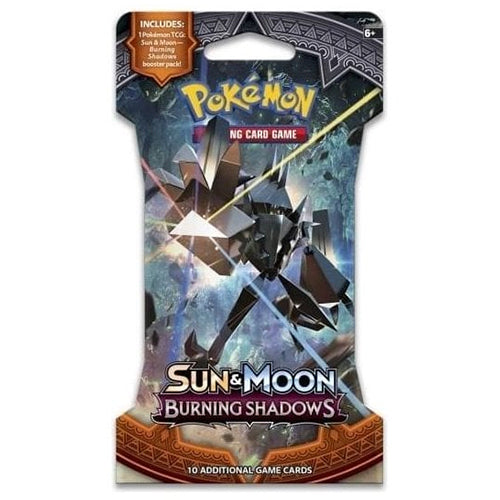 Pokemon Sun Moon Burning Shadows Sleeved Booster Necrozma Variant Blister Pack