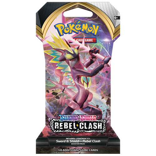 Pokemon Sword Shield Rebel Clash Toxtricity Variant Sleeved Booster Blister Pack