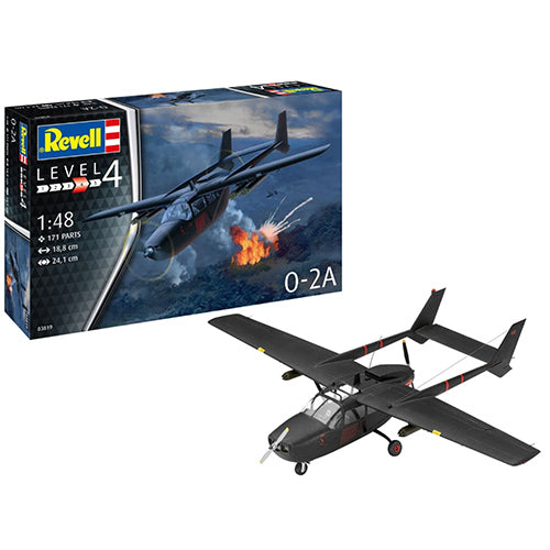 Revell Level 4 O-2A Skymaster Observer Military Aircraft 1:48 Scale 03919 171 Part Model Kit
