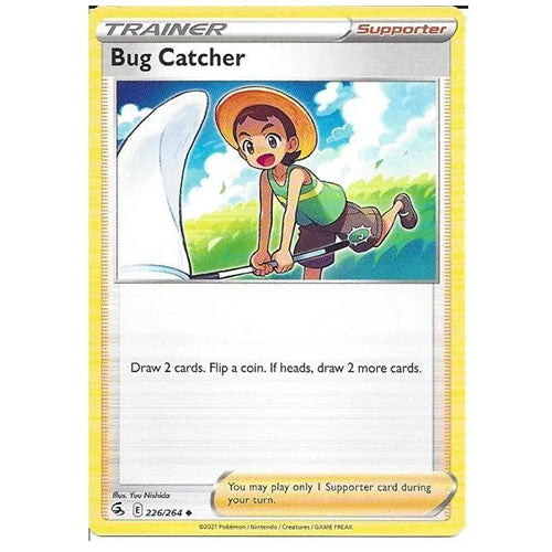 Pokemon Bug Catcher 226/264 SWSH8 Fusion Strike Normal Type Single Card