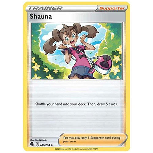 Pokemon Shauna 240/264 SWSH8 Fusion Strike Trainer Type Single Card