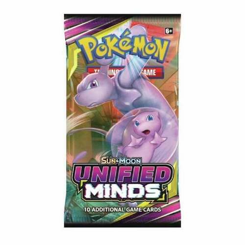 Pokemon Sun & Moon Unified Minds 10 Card Booster Sealed Pack