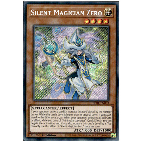 LEDE-EN002 Silent Swordsman Zero Ultra Rare Effect Monster 1st Edition Trading Card