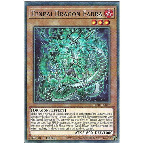 LEDE-EN017 Tenpai Dragon Fadra Common Effect Monster 1st Edition Trading Card