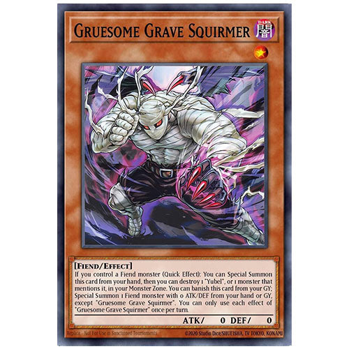 LEDE-EN019 Gruesome Grave Squirmer Common Effect Monster 1st Edition Trading Card
