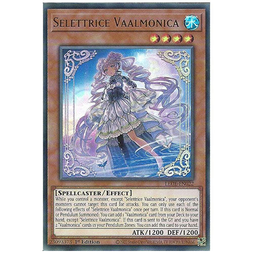 LEDE-EN022 Selettrice Vaalmonica Ultra Rare Effect Monster 1st Edition Trading Card