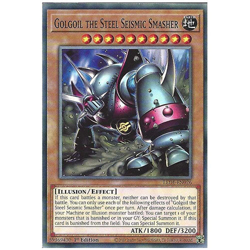 LEDE-EN026 Golgoil The Steel Seismic Smasher Common Effect Monster 1st Edition Trading Card