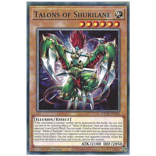 LEDE-EN028 Talons Of Shurilane Common Effect Monster 1st Edition Trading Card