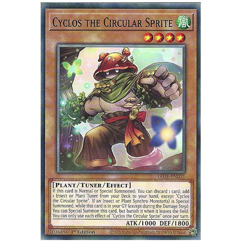 LEDE-EN031 Cyclos the Circular Sprite Common Effect Monster 1st Edition Trading Card